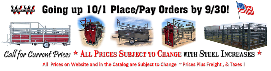 Going up 10/1 Place/Pay Orders by 9/30!